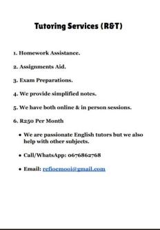 Tutoring Services (R&T Academy) in Benoni - Image 2