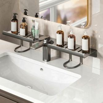 USNOW1 Bathroom Storage Rack, Mesh Universal Faucet Storage … in Singapore - Image 1