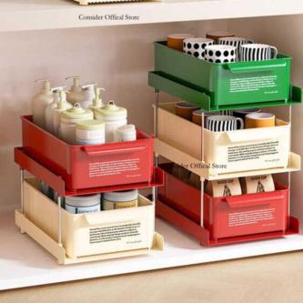 Under Sink Storage Rack Pull-out Bathroom Cabinet Kitchen … in Bishan - Image 1