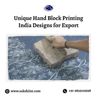 Unique Hand Block Printing India Designs for Export in Vaishali Nagar - Image 1