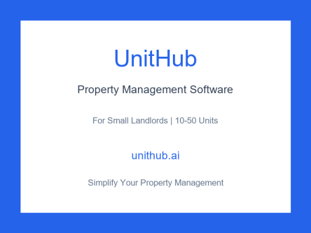 UnitHub - Modern Property Management Software for Small Landlord in Auckland - Image 1