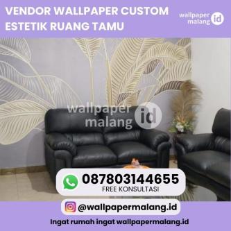 VENDOR WALLPAPER CUSTOM ESTETIK RUANG TAMU in Surabaya - Image 1