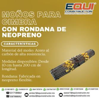 VENTA MOÑO PARA CIMBRA CON RONDANA DE NEOPRENO en Nuevo Laredo - Imagen 1