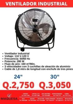 VENTILADOR INDUSTRIAL 110V en Retalhuleu - Imagen 1