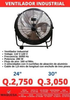 VENTILADOR INDUSTRIAL en Retalhuleu - Imagen 1