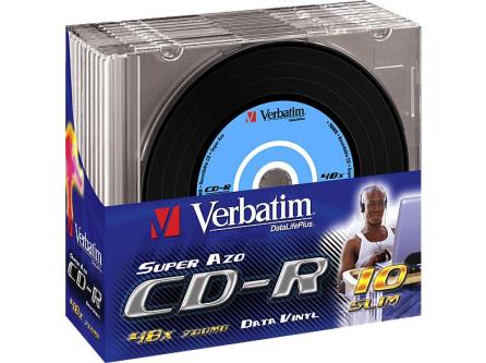 VERBATIM 43426 VINYL SLIM CD-R 700MB 52X Rohling in Delbrück - Bild 1
