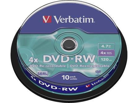 VERBATIM 43552 DVD-RW SERL Rohling in Halle - Bild 1