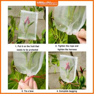 VG 10Pcs Reusable Fruit Nylon Protection Bags Bird Net … in Singapore - Image 1