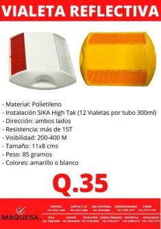 VIALETAS DE COLORES REFLECTIVOS en Retalhuleu - Imagen 1