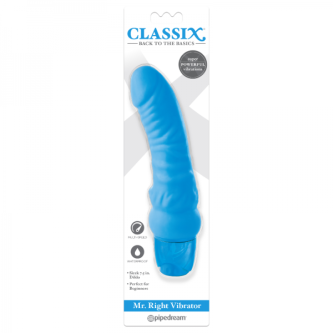VIBRADOR CLASSIX MR. RIGHT LIGHT BLUEEE s. en Lima - Imagen 1