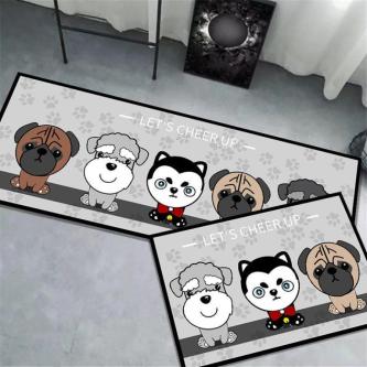 Velvet Kitchen Mat Set with Cute Cartoon Patterns (Thick … in Singapore - Image 1