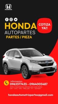 Venta e importaciones de repuestos para carros Honda. en Quito - Imagen 1