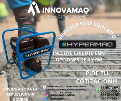 Vibrador para Concreto HYPERMAQ – Rendimiento Inigualable en Oaxaca de Juárez - Imagen 1