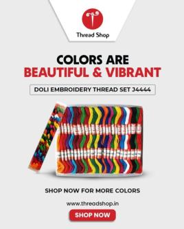Vibrant Doli Embroidery Thread Set for Creative Stitching in Pāppinisseri - Image 1