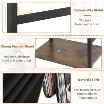 Vinyl Record Stand Record Player Table Display Rack Storage … in Singapore - Image 1