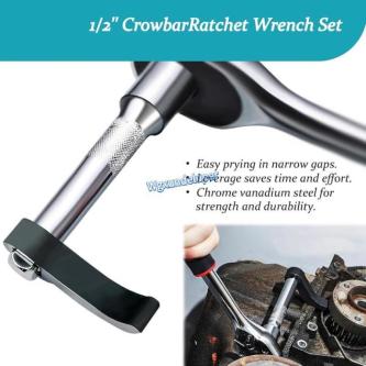 【W】4Pcs Wrench Adaptor 2Pcs Crowbar Adapter 1/2 Inch& … in Singapore - Image 1
