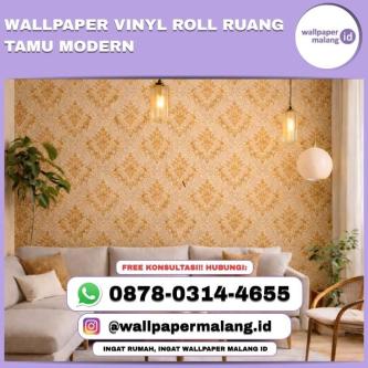 WALLPAPER VINYL ROLL RUANG TAMU MODERN in Surabaya - Image 1