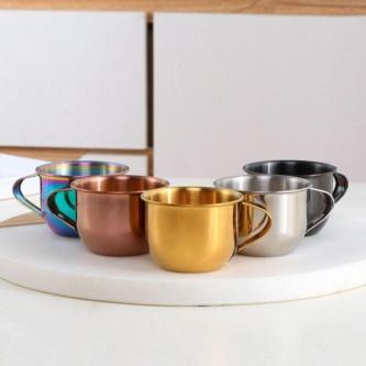 WISDOM Tea Cup, 304 Stainless Steel 60ml Rice Wine Cup, … in Singapore - Image 1