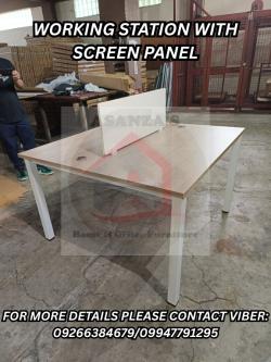 WORKING STATION WITH SCREEN PANEL in Bignay - Image 1