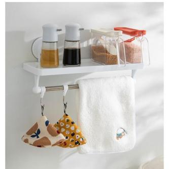 Wall Adhesive Hook Rack Bathroom Rack Bathroom Storage … in Singapore - Image 1