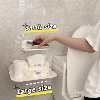 Wall Mounted Foldable Storage Rack Bathroom Folding Panel … in Singapore - Image 1