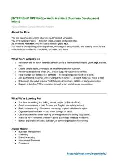 Webb Architect (Business Development Intern) in Denpasar - Image 2