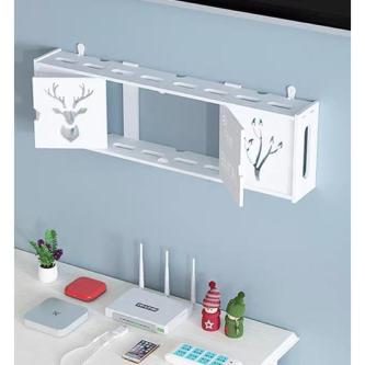Wifi Router Shelf Rack Storage Wall Shelf Router Modem Rak … in Singapore - Image 1