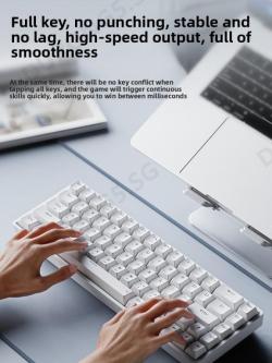 Wireless Bluetooth Keyboard Mechanical Keyboard Mouse Set … in Singapore - Image 1