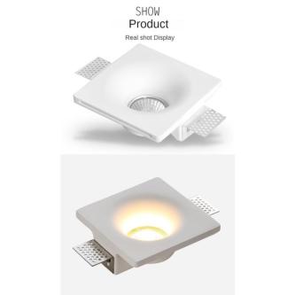 Without Light Bulb Recessed Gypsum Downlight Ceiling Lamp … in Singapore - Image 1