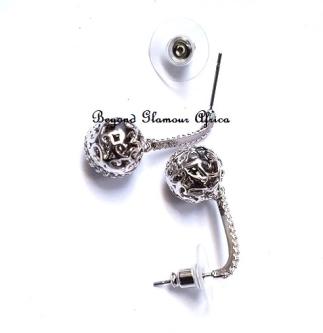 Womens Silver Ball earrings in Kikuyu - Image 2