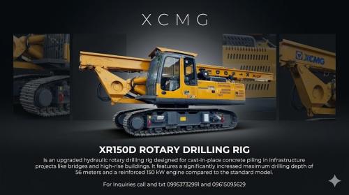 XCMG XR150D-III ROTARY DRILLING RIG 1500MM DRILLING DIAMETER in Valenzuela - Image 1
