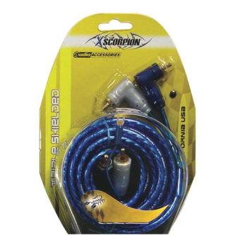 XSCORPION 1.5 TR Rca Cable 1.5FT Blue Triple Shielded … in Toronto - Image 1
