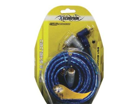 XSCORPION 3TR Rca Cable 3FT Blue Triple Shielded W/remote Wire in Vancouver - Image 1