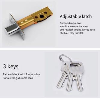 YISHO Entry Door Knobs, Multicolor Invisible Single … in Kuala Lumpur - Image 1