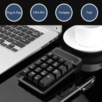 YOHII Wireless Wired Keyboard, Bluetooth Mini USB Numeric … in Singapore - Image 1