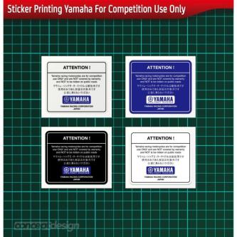 Yamaha Printing Sticker For Competition Use Only Yamaha … in Singapore - Image 1