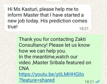 Zakti COnsultancy - Client Testimonials in Singapore - Image 1