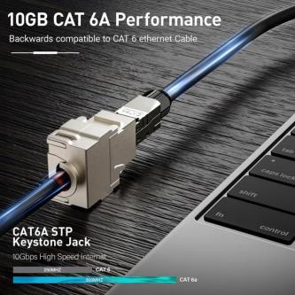ZoeRax Keystone Module Jacks CAT6A Shielded Keystone Jack … in Singapore - Image 1