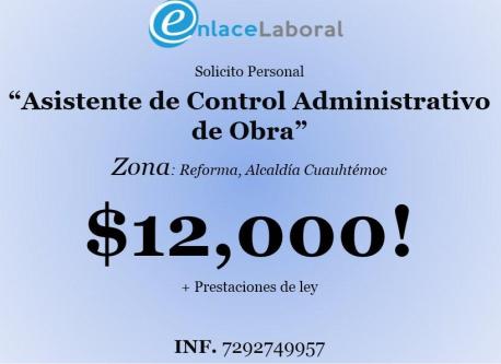 asistente admin en Ciudad de México (CDMX) - Imagen 1