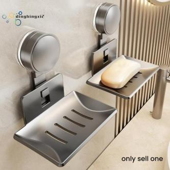 【dinghingxi2】No-Drill Suction Cup Storage Rack Soap Storage … in Singapore - Image 1