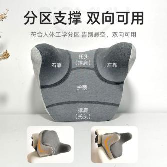 办公椅头枕颈枕头靠汽车枕头u型枕办公室座椅子仰睡午休睡觉神 Office chair headrest, neck … in Kota Kinabalu - Image 1